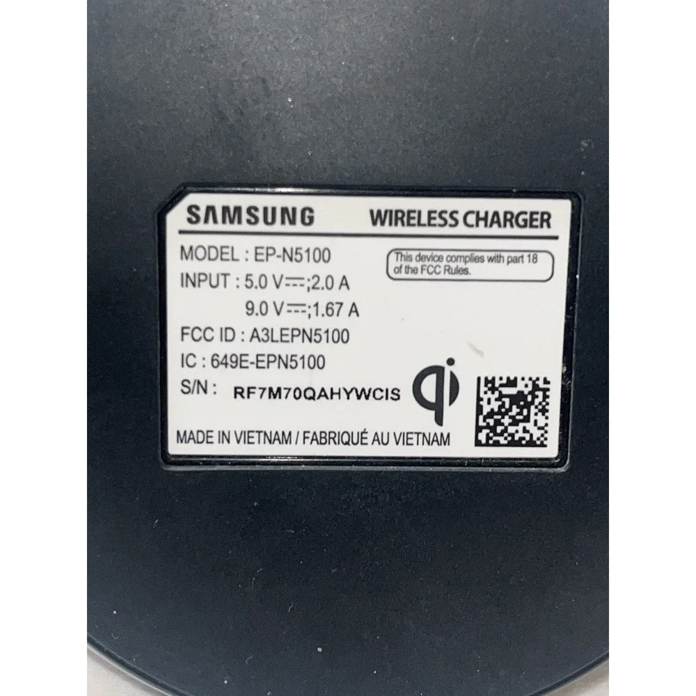 Samsung Fast Charge Wireless Charger Stand EP-N5100 Qi Charging Pad